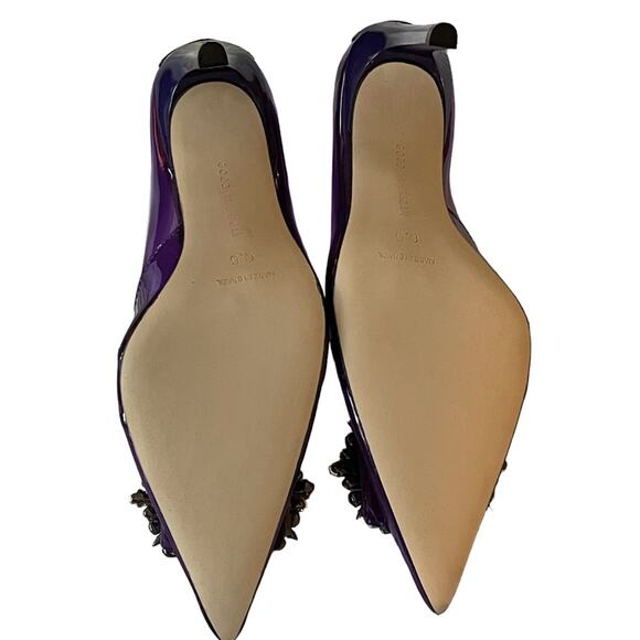 Good American CINDER-F*CKING-RELLA PUMP Heels Purple Size 6.5 NIB - Picture 6 of 11